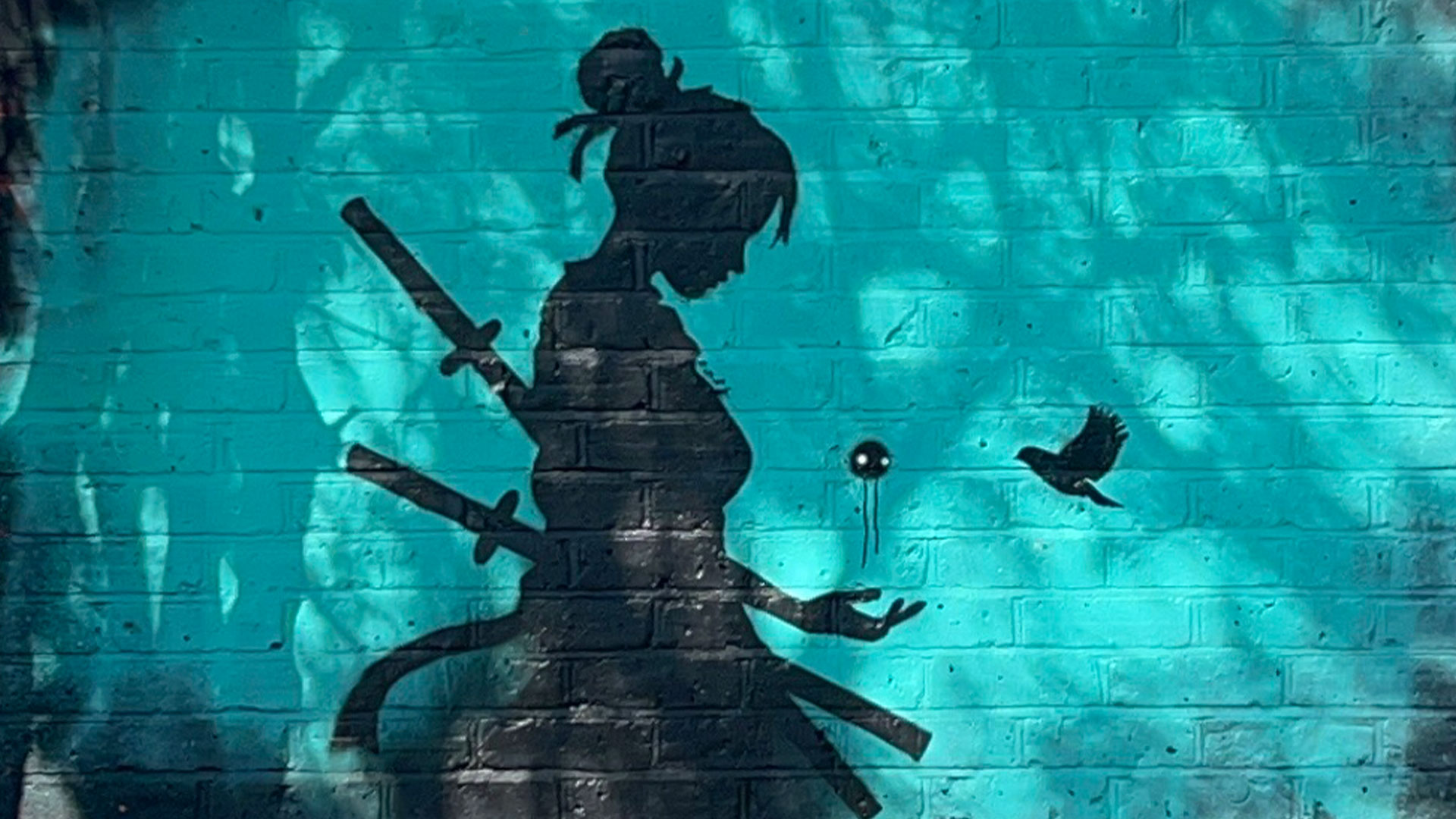 holybatpants silhouette of a woman painted in walthamstow